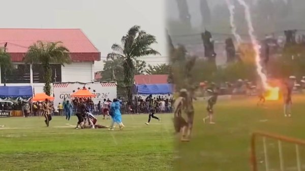 Futbol maçında dehşet! Sahaya yıldırım düştü, futbolcu hayatını kaybetti