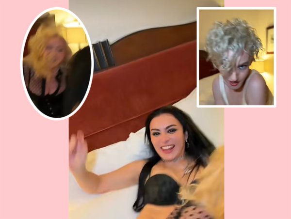 Madonna, Charli XCX, & Julia Garner Take The VMAs Party Back To The Hotel Room