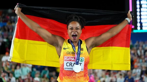 Nach drei Mal EM-Bronze: Diskuswerferin Craft gewinnt Silber