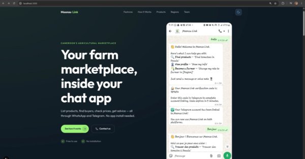 From Prototype to Production: Finishing Moonsu Link, a Chat-Native Agricultural Marketplace for Cameroon
